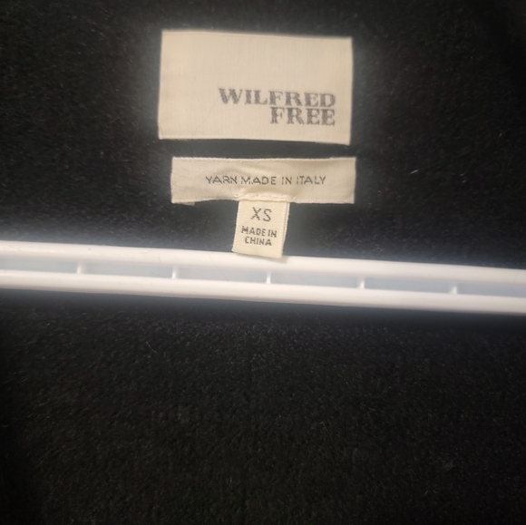 ARITZIA Wilfred Free Black Fei Fei fringe vest Alpaca & Wool blend - Picture 5 of 7